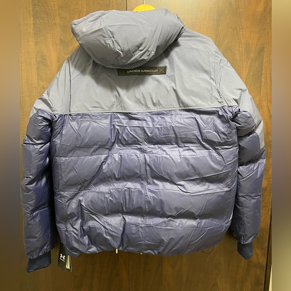 New Mens Under Armour Storm Ultimate Down Jacket - Navy Large MSRP $400 - Picture 3 of 7